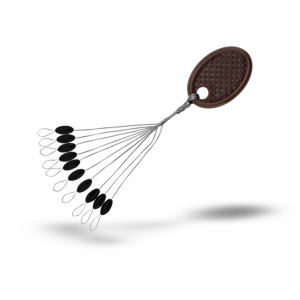 Kabliukai Stabdis plūdei Gurza Olive Rubber Stopper Bk