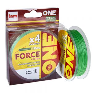 IAM Braided line IAM Number One Force 4X, 135 m, brightgreen