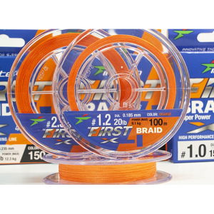 Pintas valas Intech First Braid X4 Orange 150m