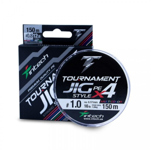 Braided line Intech Tournament JIG Style PE X4 150m Multicolor