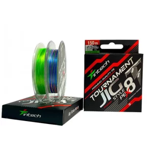 Braided line Intech Tournament Jig Style PE X8 Lime Green 150m