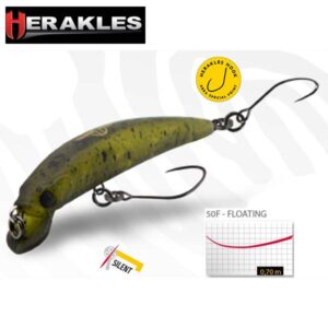 Vobleris HERAKLES TESER 50F 50mm 2,3g (Floating)