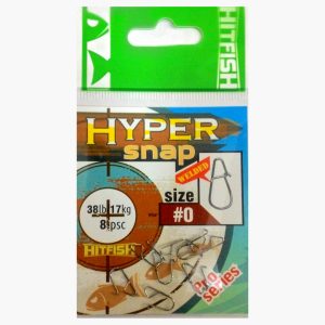 Segtukai HITFISH Hiper Snap #1 (38 lb17kg) (8 vnt.), HIPERS-1
