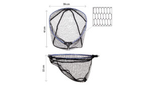 Graibštas Herakles AREA LANDING NET HEAD LIGHT RUBBER