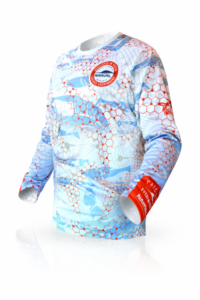 Long sleeve T-shirt Volga Baits Narval Red Net Zander, size 54